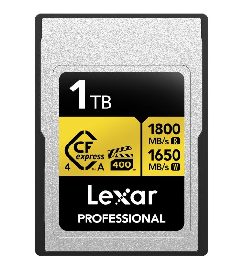 Lexar 1TB Professional Gold CFexpress 4.0 Type B Memory Card LEXAR LCXEXP4001T-RNENG
